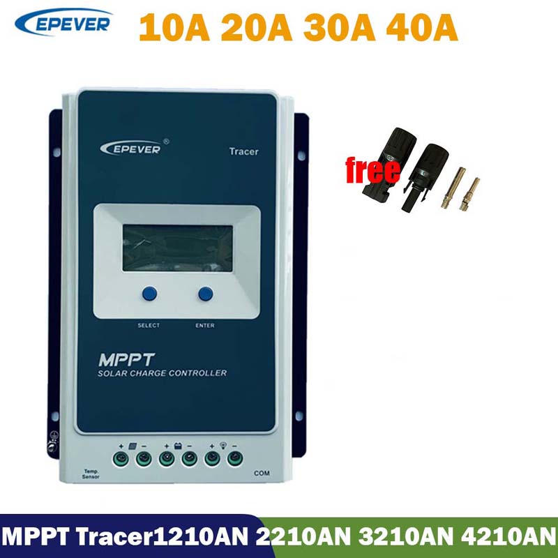 EPEFT TRACER MPPT 12V 24V 40A 30A 30A 20A 20A 20A 20A 20A 20A GREAPLACHA RIALACHÁN LCD taispeáint LCD le haghaidh ceallraí litiam luaidhe-aigéad