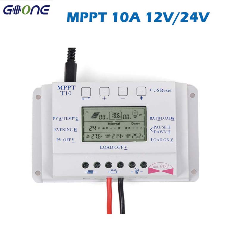 PWM 20A 10A 10A LEABHAR Rialtóir Rialtóir Rialtóir T10 T20 12V 24V AUTO LCD LEAT SOLAS AGUS DUIT TIMER