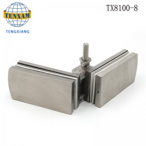 Monaróirí Sínis 180 Céim Folding Hinge le haghaidh Sabhna Gloine Gloine Doras Doras Inve