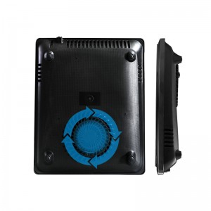 A13 Ionduchtú Bóir Aonair Cook Hobs Ionduchtaithe Ultra-Thin, Cumhacht 8-Leibhéal agus Rialú Teochta le Painéal Gloine Dubh snasta