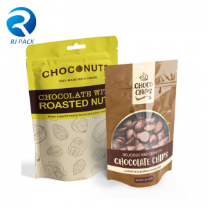 Mála Pacáistithe Plaisteacha Plaisteacha Plaisteacha Saincheaptha, Mála Pacáistithe Bia le Zipper Resochable