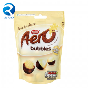 Mála Pacáistithe Plaisteacha Plaisteacha Plaisteacha Saincheaptha, Mála Pacáistithe Bia le Zipper Resochable