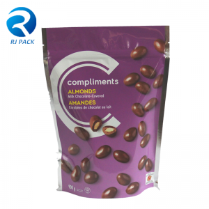 Mála Pacáistithe Plaisteacha Plaisteacha Plaisteacha Saincheaptha, Mála Pacáistithe Bia le Zipper Resochable