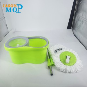 Jason Microfiber Spin MOP 360 Éasca Rothlach Buicéad MOP MOP Glanting SPLING MOP AGUS BUCKET