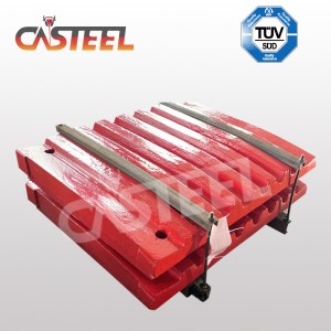 LOKOMO C125B Páirteanna crusher jaw, jaw pláta seasta, jaw sochorraithe