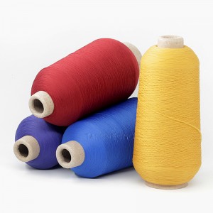 Polyester Yarn-poileistear monaróirí, soláthróirí agus onnmhaireoirí ar abhras poileistear alibaba.com100%