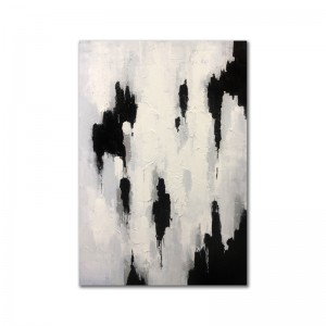 Balla Ealaíne Comhaimseartha Lámhdhéanta Crochta Péinteáil Ola Abstract ar Chanbhás le haghaidh Maisiú Oifige Baile