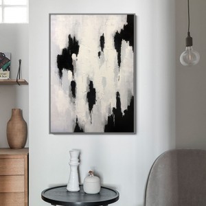 Balla Ealaíne Comhaimseartha Lámhdhéanta Crochta Péinteáil Ola Abstract ar Chanbhás le haghaidh Maisiú Oifige Baile