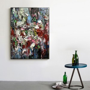 Maisiú Balla Iontrála Staighre Mórdhíola Art Nua-Aimseartha Péinteáil Pictiúr Pictiúr Pictiúr Ola Abstract