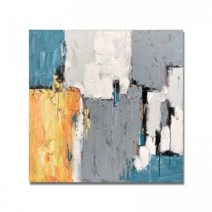 Dearadhnua go hiomlán lámh péinteáilte óir scragall balla ealaíne teibí phéinteáil ola chanbhás ar chanbhás sínte