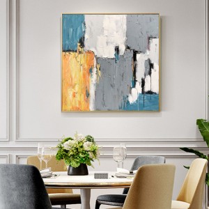 Dearadhnua go hiomlán lámh péinteáilte óir scragall balla ealaíne teibí phéinteáil ola chanbhás ar chanbhás sínte