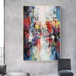 Péinteáil Éagsúla Abstract Simplí Abstract Péinteáilte Péinteáil Ola Ealaín Ealaíne Baile ar Chanbhás