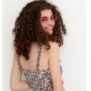 Priontáil Floral Gúna Vioscós Faid mion