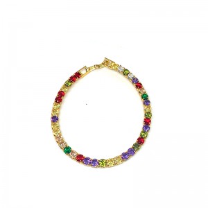 Copper Faisean Eorpach agus Meiriceánach plátáilte 18K Bracelet Óir