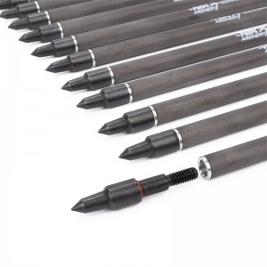 Nika Boghdóireacht 113167-13 ID6.2mm 7.5inch Snáithín Carbóin Crossbow Bolt Bolt Bolt Cobra Bolt \\\\ t