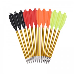 Elong Allamuigh 110301 6.5inch Bolts Crossbow Hollow Pointe Cruach Carbóin Alúmanam le haghaidh Fiach Boghdóireacht