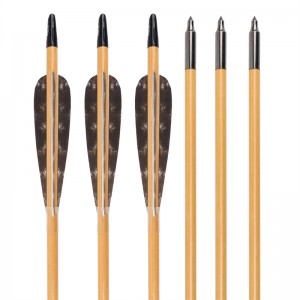 Elong Allamuigh 117025-01 OD8MM 32Inch adhmaid arrow Boghdóireacht Lámhach Bow Traidisiúnta