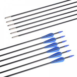 Elong Allamuigh Allamuigh 110099 ID5mm 28inch fiberglass arrow Tíogair Patrún Tíogair Lámhach Boghdóireacht ag baint úsáide as