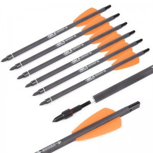 Nika Boghdóireacht 113167-14 7.5inch ID6.2mm Bolts Crossbow Carbóin Plaisteacha Plaisteacha Nock Cobra System Nrx Lámhach Boghdóireacht NR9