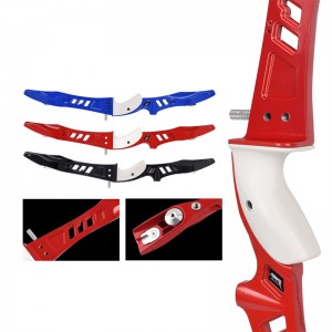 Nika boghery 220095 25inch ILF RH Rise Riser Recurve Bow le haghaidh lámhach boghdóireachta lasmuigh