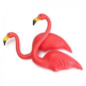 Pink Flamingo Plaisteacha Plaisteacha Gairdín Ornáidí Ealaíne Lawn Decor Toy Retro