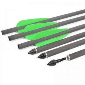 Elong Allamuigh 113003-02 Airgun 26.37inch Carbóin Bolt Plaisteacha Vane Boghdóireacht Crossbow Arrow Lámhach