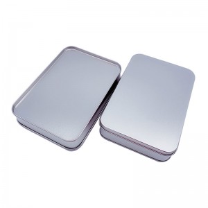 Bosca pacáistithe miotail bronntanais bosca stáin seacláide 160 * 110 * 35mm