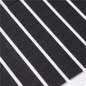 Poron Speisialta-chruthach le-20 ionsú turraing cúir agus comhbhrú cúir dubh 0.5mm lasta lasair cúir cúlra cúir