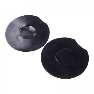 Soláthar gliú inbhainte inbhainte dubh, greamaitheach silicone agus dhá thaobh singil, lúibín fón póca cupán cúnta cupán inbhainte