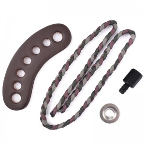 Elong Allamuigh Allamuigh 470011 Wrist Sling Leather Dath Gromad Gray Gray do Lámhach Bogha Boghdóireacht