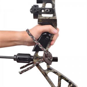 Elong Allamuigh Allamuigh 470011 Wrist Sling Leather Dath Gromad Gray Gray do Lámhach Bogha Boghdóireacht