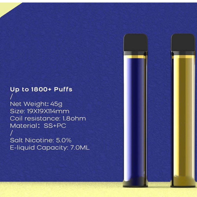 XXL Feiste Indiúscartha Feiste Toitíní 1800 CUIMHNIGH RÉAMH-LIVE PEN CARTRIDGS 7ML 950MAH E-toitíní