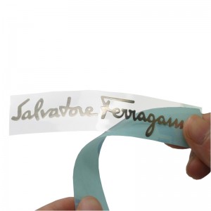 Ard-chaighdeán branda saincheaptha 3D Lógó Lógó ElectroForm Shiny Silver Silver Miotal tanaí Nicil Greamán