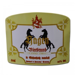 Greamán Alúmam Greamaithint Só Saincheaptha Féin-Adhesiv Greamán Alúmam Greamaithigh Lipéad Fíon Miotal Pearsanta do Bhuidéal Fíon Dearg