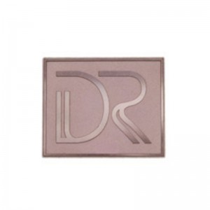 Pláta lógó miotail mhiotail embosed ór saincheaptha 3D le haghaidh mála láimhe