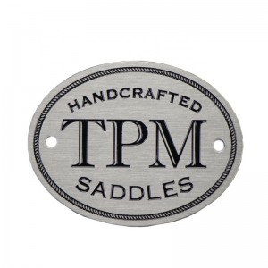 Crua-earraí Yongfu Custom Prás Platephláta ainmphlátaí aigéad pláta ainm copair etched