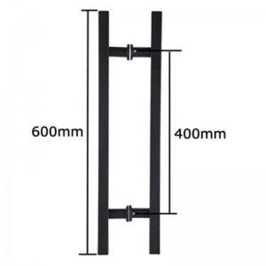 SS-031 DUBH DUBH Ardchaighdeán Gloine Gloine Dhosmálta Brúigh Dul Láimhseáil H Cruth H Cruth Dúbailte, 24 Inse Cearnóg Cearnóg Láimhseáil Doras Sleamhnáin