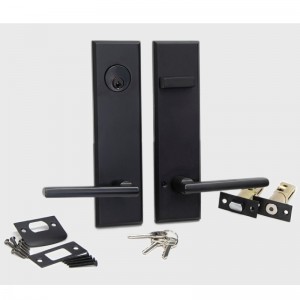 6201 Sraith luamháin ghlas tubular doras fada pláta fada, tacair láimhseáil cóimhiotal sincenua -aimseartha ardcháilíochta don doras tosaigh agus do dhoras taobh amuigh