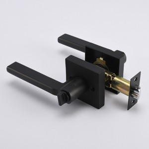 S7804 Neamhlonrach Black Black Keyed Loc Lever le haghaidh doras seachtrach agus doras tosaigh, knob doras tromshaothair