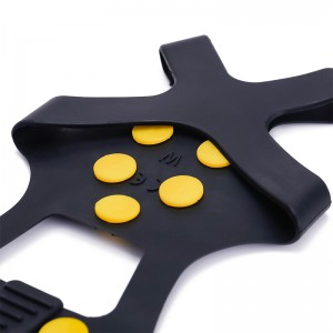 Clabanna Silicone No-Slip Crampon GRIPS Studded Bróga dreapadóireachta 5-fiacail