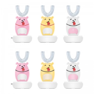 Sábháilte Silicone Ultrasonach Kids \'Leictreach Toothbrush Kids Ceol Scuab le Spraoi