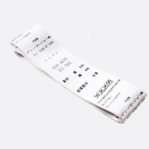 Díol te táirgenua saincheaptha éadaigh Accessories Scáileán Éadaí Satin Lipéid le haghaidh Éadaí Hat Bróga