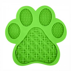 Silicone ag licking mataí le suctions go balla do mhadraí peataí