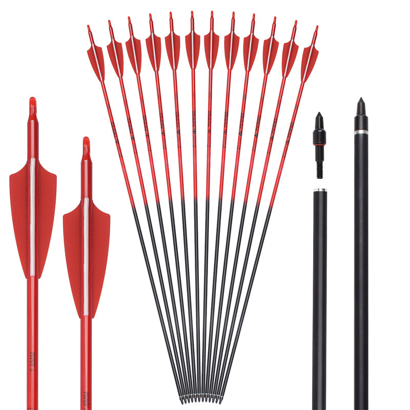 Elongarrow 115500-32 30inches OD7.8mm Comhdhúile Athchruinniú Bow Lámhach Boghdóireacht Saigheada Rolladh