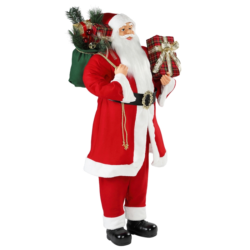 30 ~ 110cm Seasamhna Nollag Santa Claus ornáid mhaisiúcháin Féile Saoire Féile Bailiúchán Figurine Traidisiúnta Xmas isplay