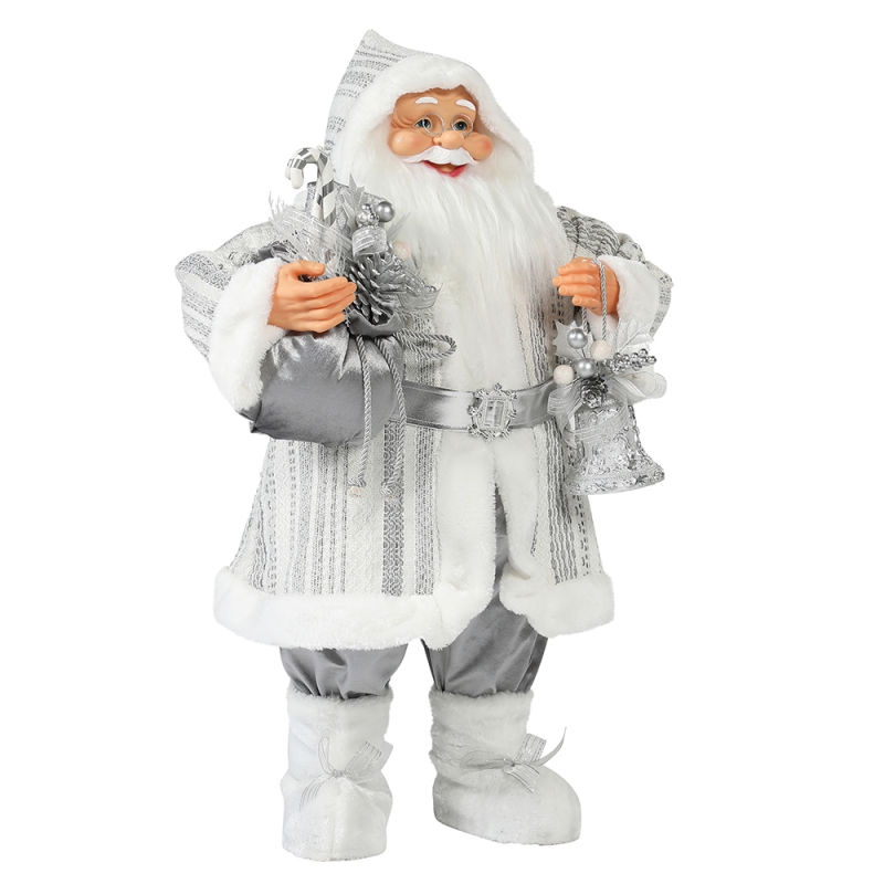 30 ~ 110cm Nollag Seasamh Santa Claus ornáide Deluxe Maisiú Féile Saoire Bailiúchán Figurine Traidisiúnta Xmas