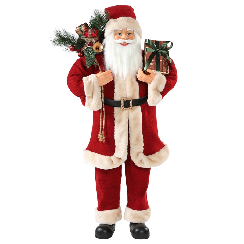 30 ~ 110cm Nollag Santa Claus le Mála Bronntanais Maisiú Maisiú Féile Féile Bailiúchán Figurine Traidisiúnta Xmas