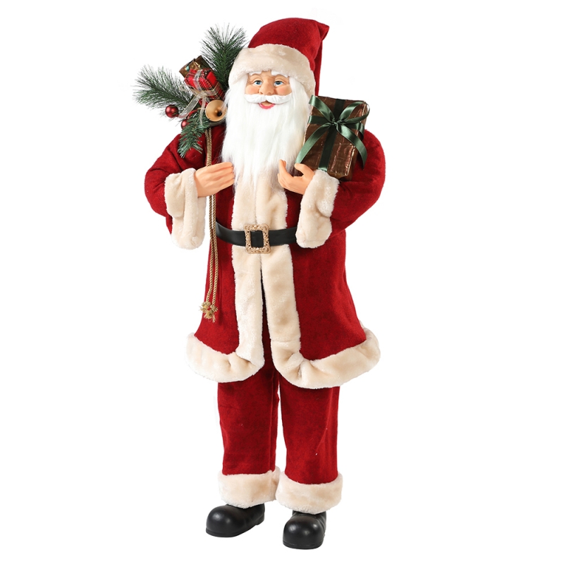 30 ~ 110cm Nollag Santa Claus le Mála Bronntanais Maisiú Maisiú Féile Féile Bailiúchán Figurine Traidisiúnta Xmas