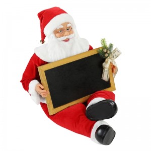 60 N80cm Nollag ina suí Santa Claus le blackboad Saoire maisiú ceoil ornáide maisiúchán figurine Traidisiúnta Xmas