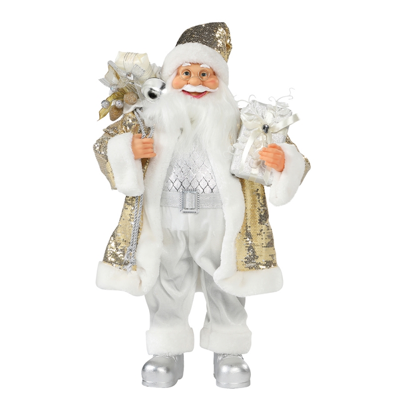 30 ~ 110cm Nollag Santa Claus ornament Deluxe Maisiú Féile Saoire Bailiúchán Figurine Traidisiúnta Xmas